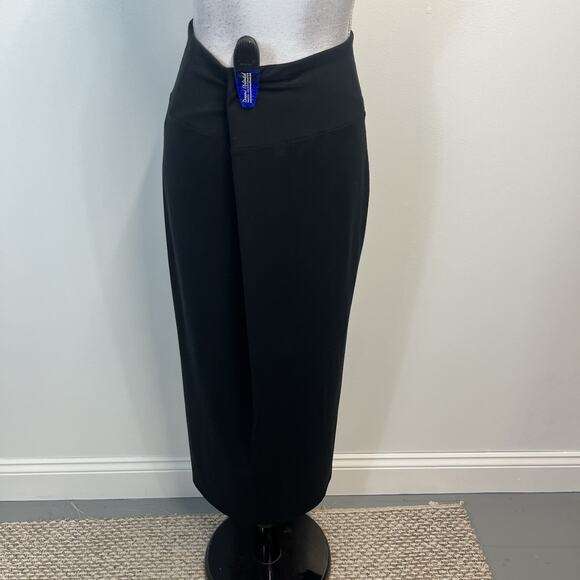 J. Jill Wearever Skirt Womens sz M Black Long Straight Stretch Jersey Smooth Fit - Picture 6 of 7